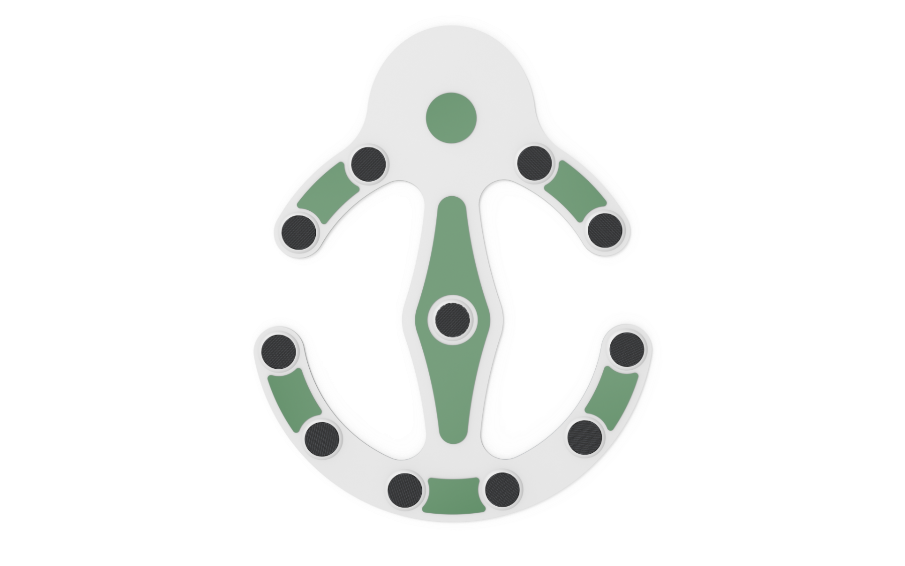 Embryo patch — front, dry sensor array